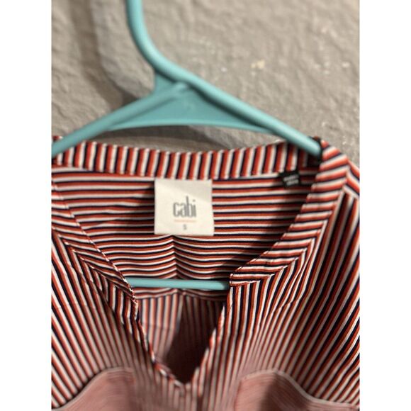 Cabi Women Long Sleeve Striped Pullover Shirt Blouse‎ Top Size Small - Picture 7 of 7